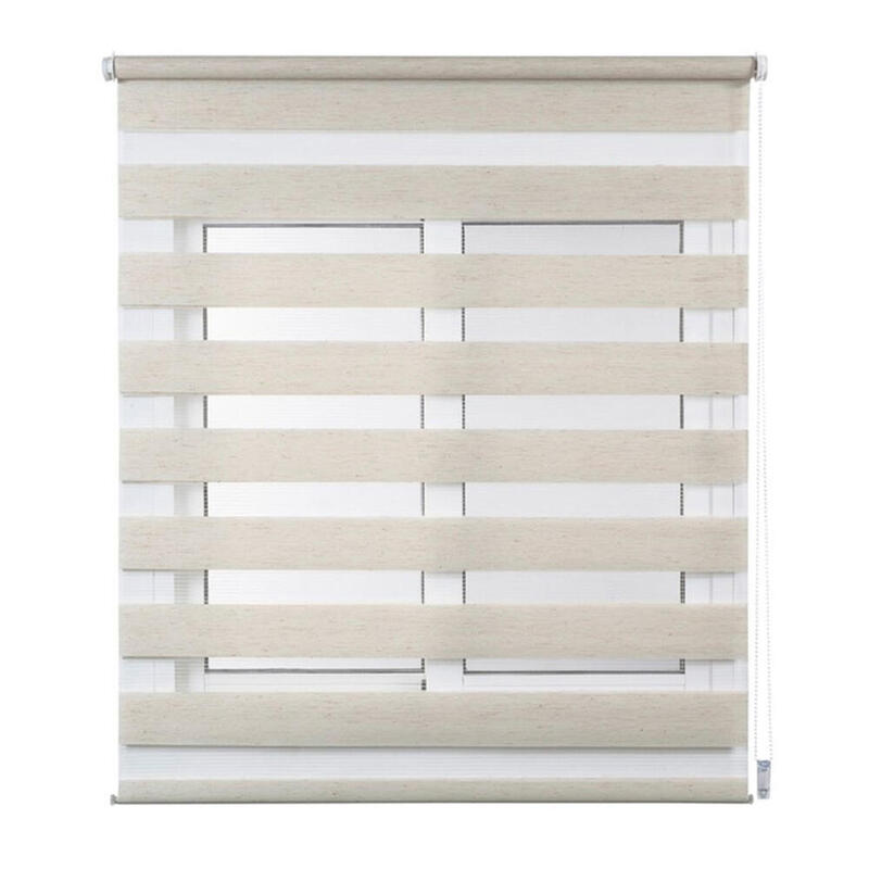 Estor Enrollable Clip&Fix Noche&Dia Lino 150x180cm