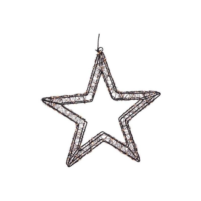 Estrella 800 Leds Negro 36 Cm