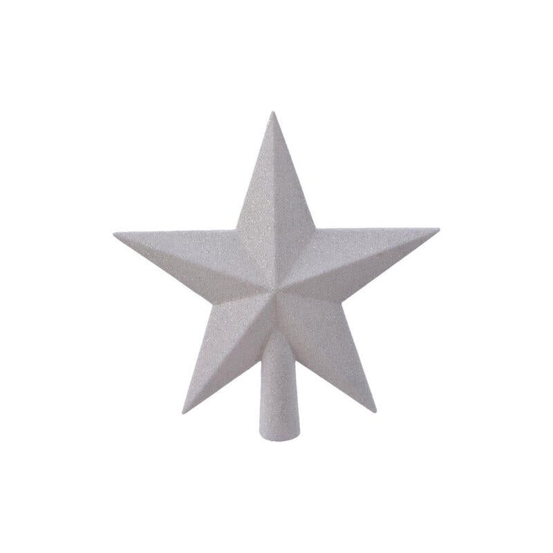 Estrella Blanca Para Arbol De Navidad 19x4,2x19cm