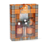 Estuche Mikado Difusor + 2 Velas Naranja-Canela Magic Lights
