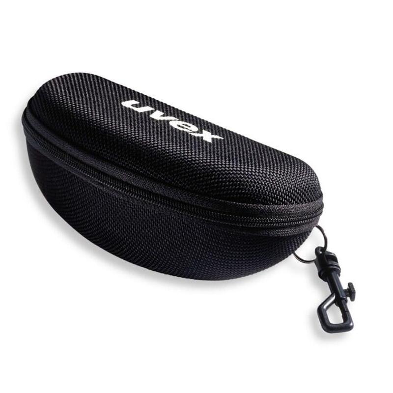 Estuche Textil Negro Con Mosquetón Protección Ocular Uvex Negra