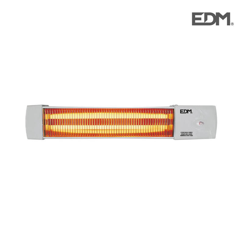 Estufa De Baño De Cuarzo - Modelo Marfil - 600-1200w - Orientable - Edm