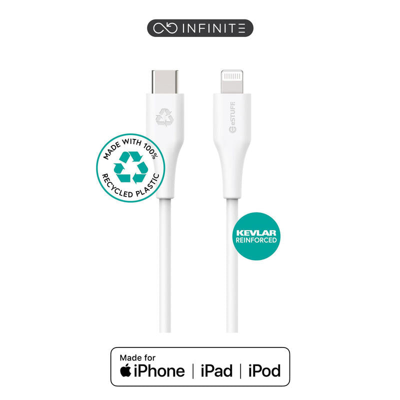 Estuff Es602370 Cable De Conector Lightning 3 M Blanco