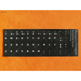 Etiqueta Adhesiva Para Teclado Po, Negra Con Letra Blanca. Cambie La Distribución Del Idioma Del Teclado Pegando Etiquetas En La