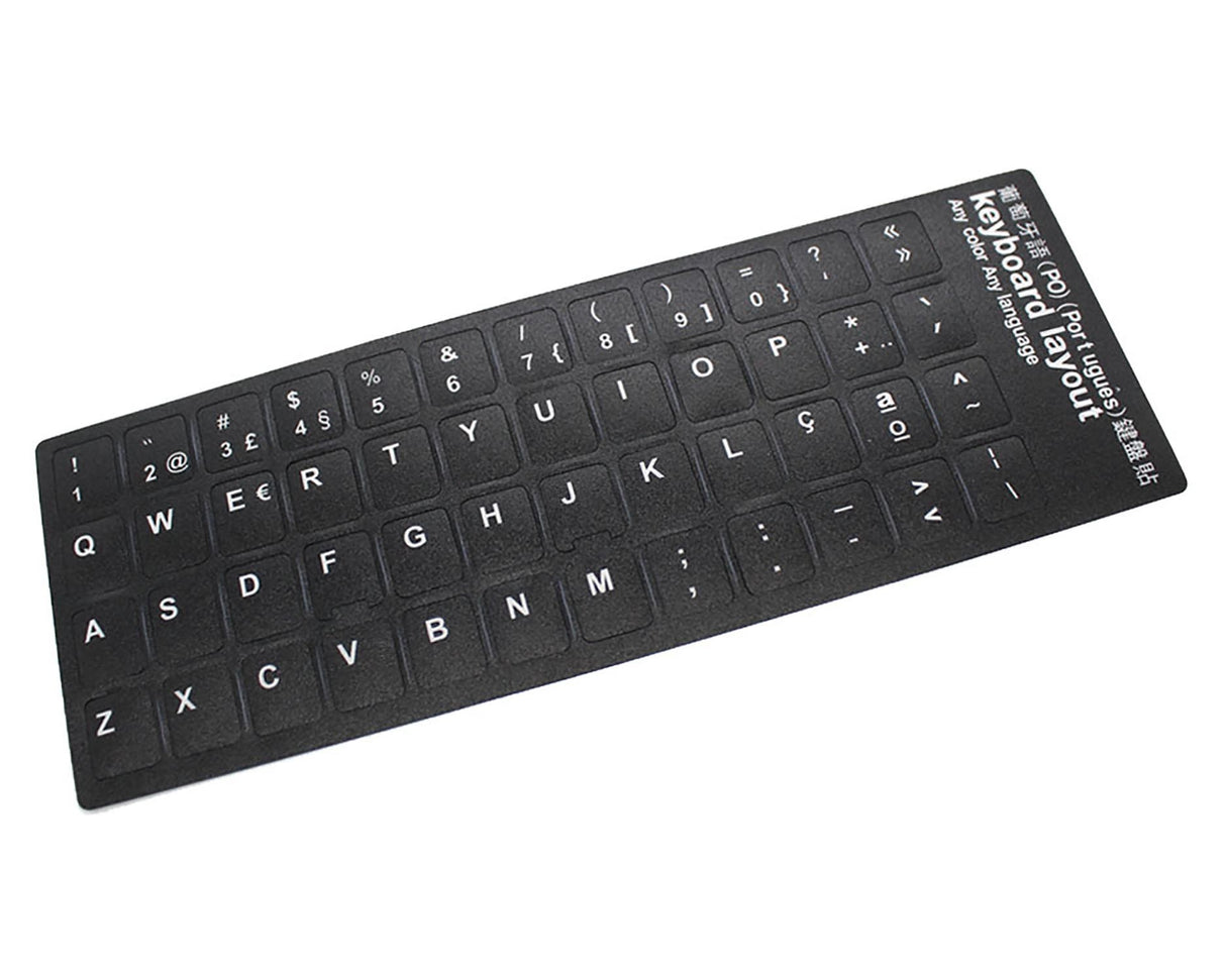 Pegatina Para Convertir Teclado En Idioma Portugués Negro