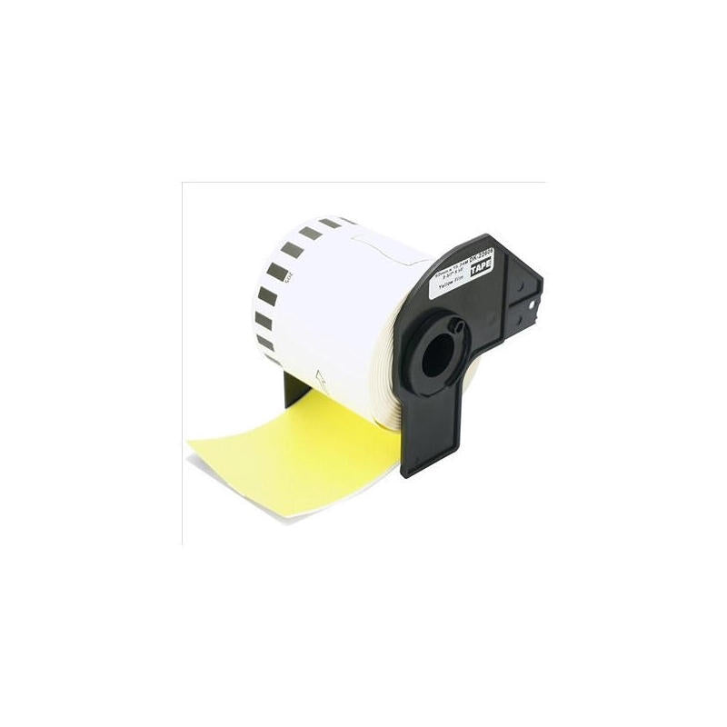 Etiquetas Compatible Para Brother Dk22606 Amarillo 62mm X 15,24 M - Dk22606-R