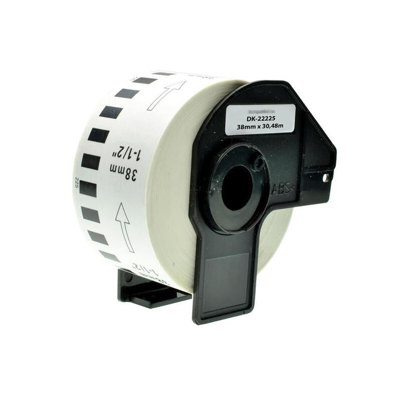 Etiquetas Compatibles Brother Dk22225 38 Mm X 30.48 M -Dk22225-R