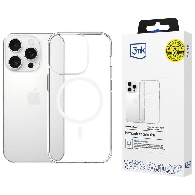 Etui Armor Magcase Do Iphone 16 Pro Max Magsafe Przezroczysty
