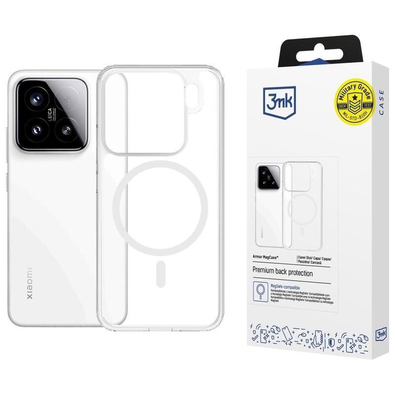 Etui Armor Magcase Do Xiaomi 15 Magsafe Przezroczyste
