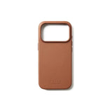 Funda  Mujjo Full Leather Case Magsafe Para Iphone 17 Pro Marrón