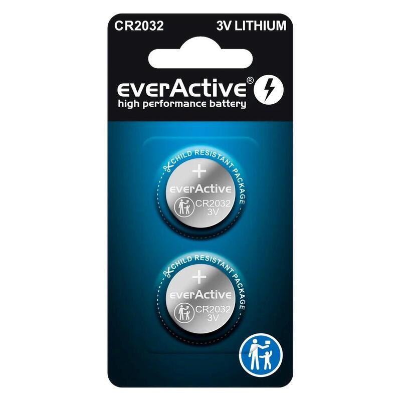 Everactive Cr2032 Mini Batería De Litio - Blister 2 Unidades.
