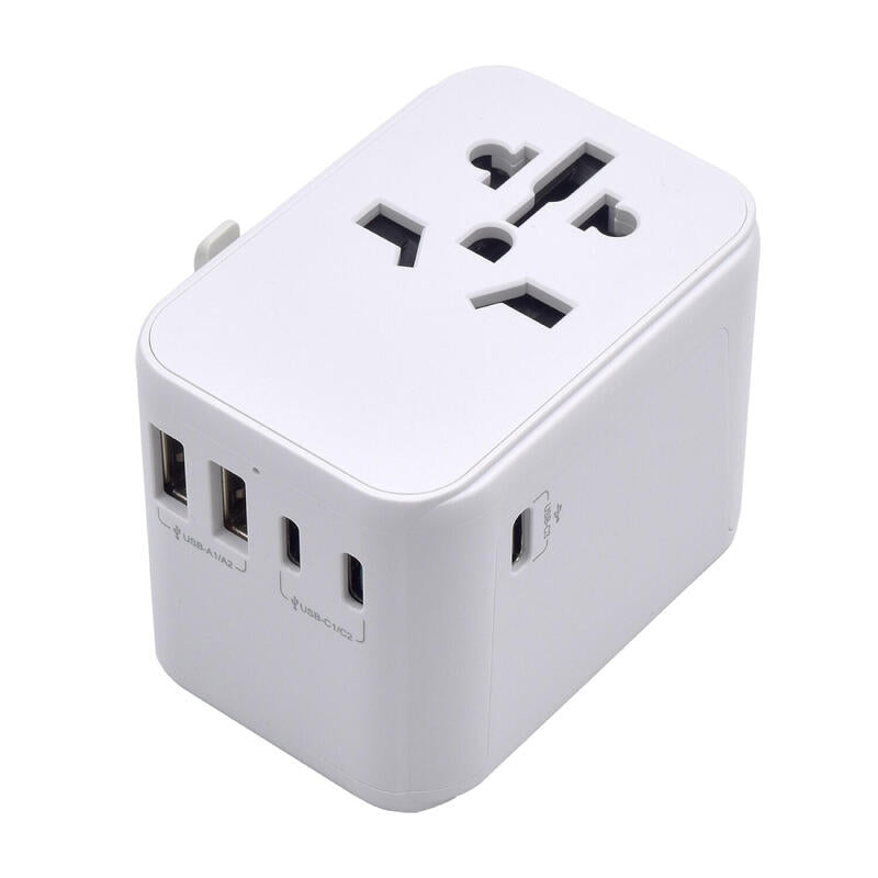 Ewent Adaptador Universal De Viaje+2usb Y 3usb-C