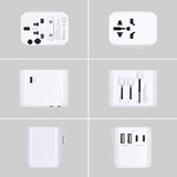 Ewent Adaptador Universal De Viaje+2usb Y 3usb-C