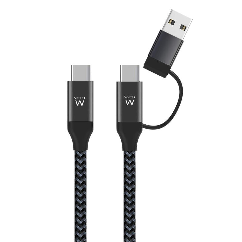 Ewent Ew9918 Cable De Carga Usb-C A Usba/B 2 En 1