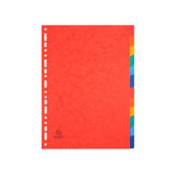 Exacompta Separadores Nature Future Cartulina Lustrada 225gr 12 Posiciones A4 Colores