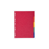 Exacompta Separadores Nature Future Cartulina Lustrada 225gr 5 Posiciones A4 Colores