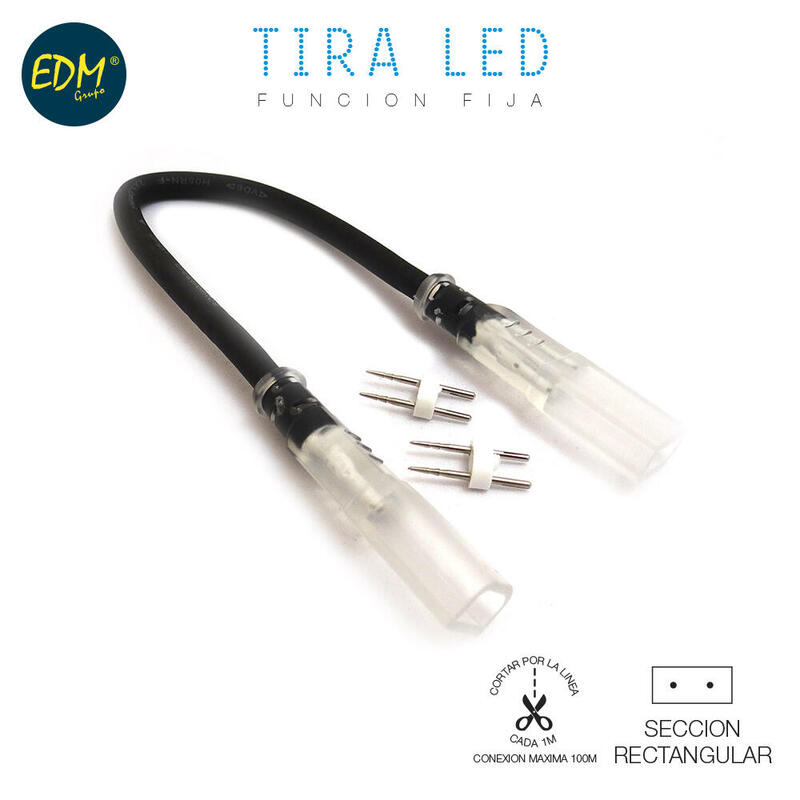 Extensión Cable 1m Para Tira De Led Edm
