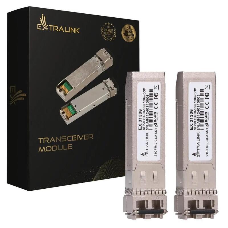 Extralink Sfp28 25g 850nm Mm 100m Lc Duplex 2-Pack