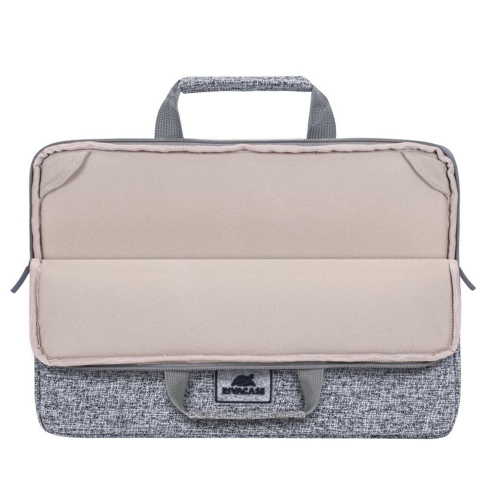 Rivacase 7913 Funda Para Portátil 13.3 Gris Claro Con Asas