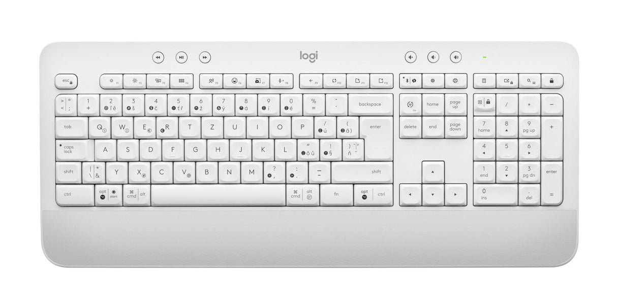 Logitech Signature Mk650 Combo For Business Juego De Teclado Y Ratón Inalámbrico Bluetooth Le Qwertz Checo Blanco Hueso