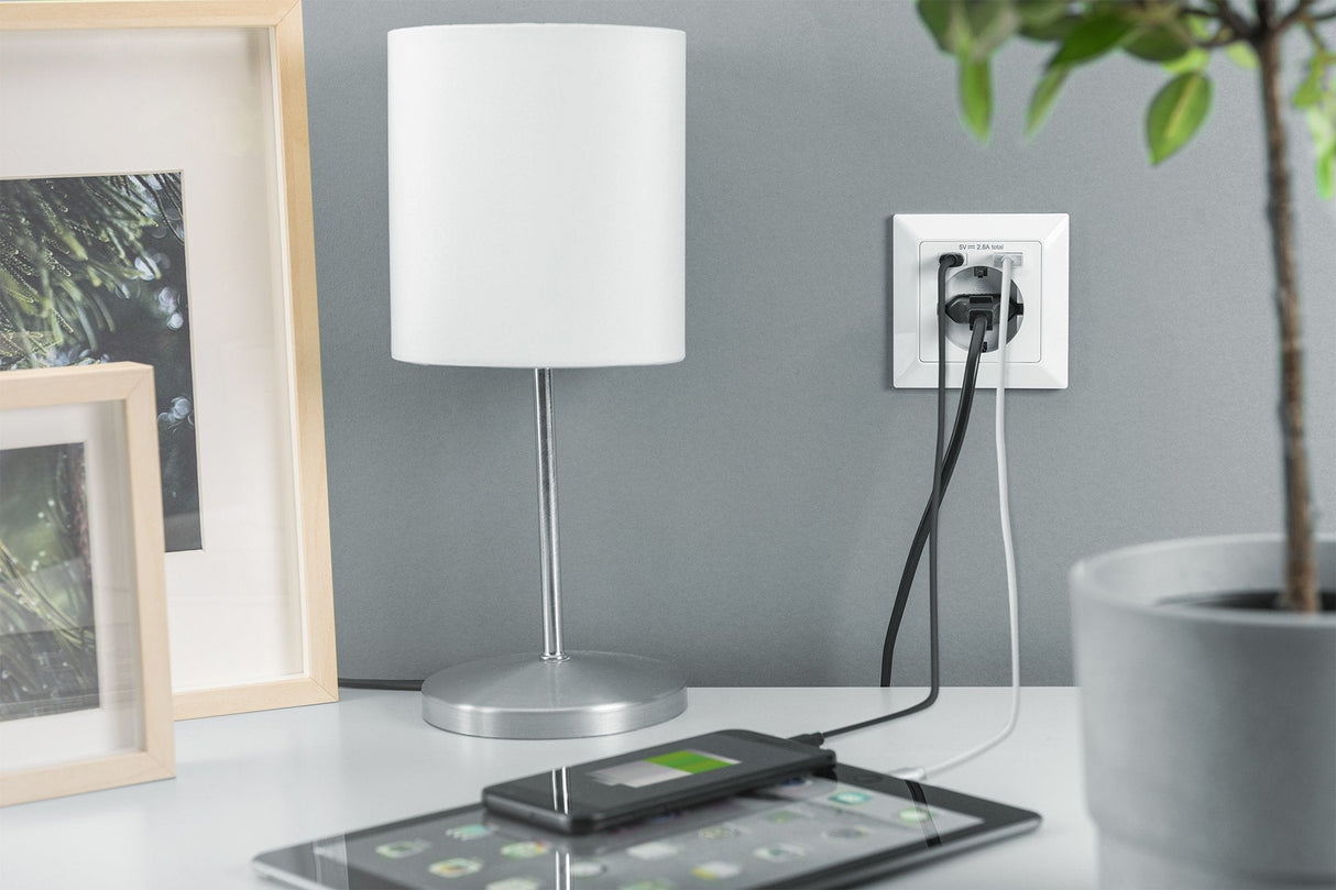 Digitus Da-70615 Toma De Enchufe Con 2 Puertos Usb