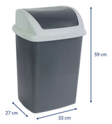 Maul Abfallbehälter Maulswing 24l Schwingdeckel Kunmmoff