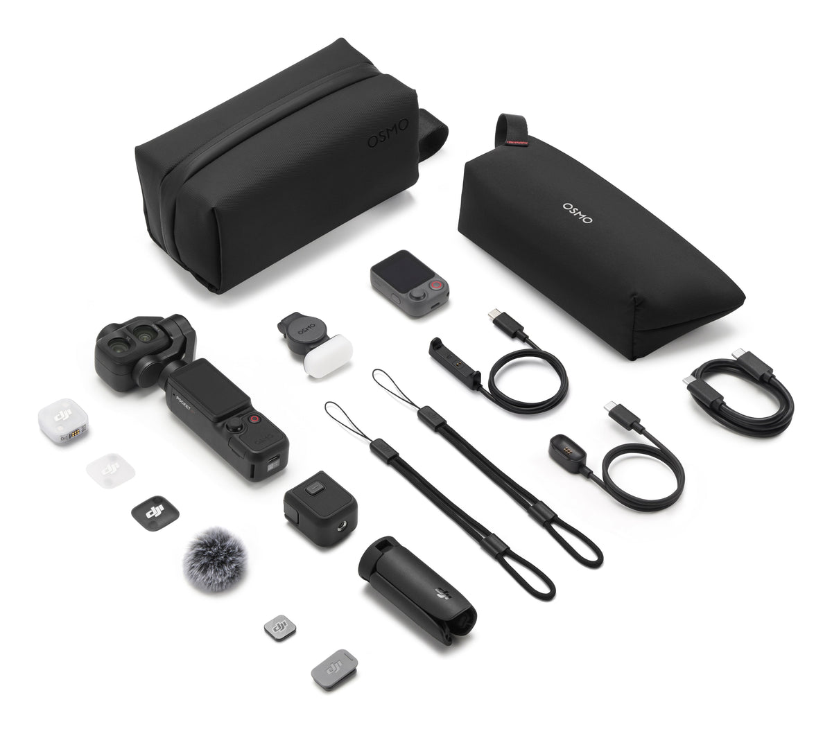 Cámara Deportiva Dji Osmo Pocket 4p Vlog Combo 4k 240fps Autonomía 210 Min Cmos 1" Active Track 8.0 Estabilización Mecánica 3 Ejes Negro