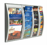 Paperflow Compacto Wandprospekthalter Din A4 Transversal 4-Vías Plateado