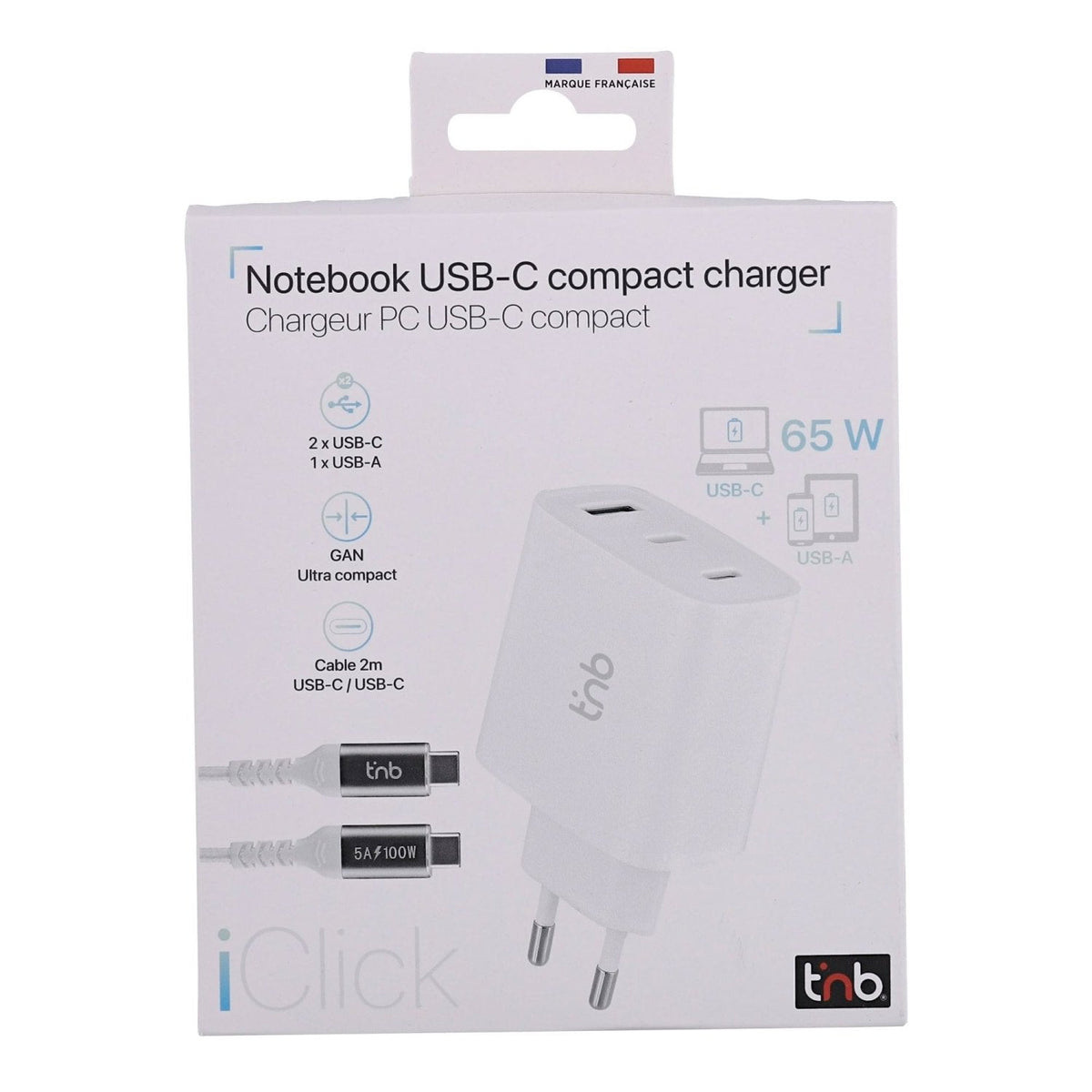 Tnb Cargador Gan Compact Usb-C Et Usb-A