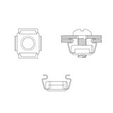 EAN 8698800001932 - LogiLink AC0111 kit de montaje Negro, Plata Plástico, Zinc de acero imagen 2