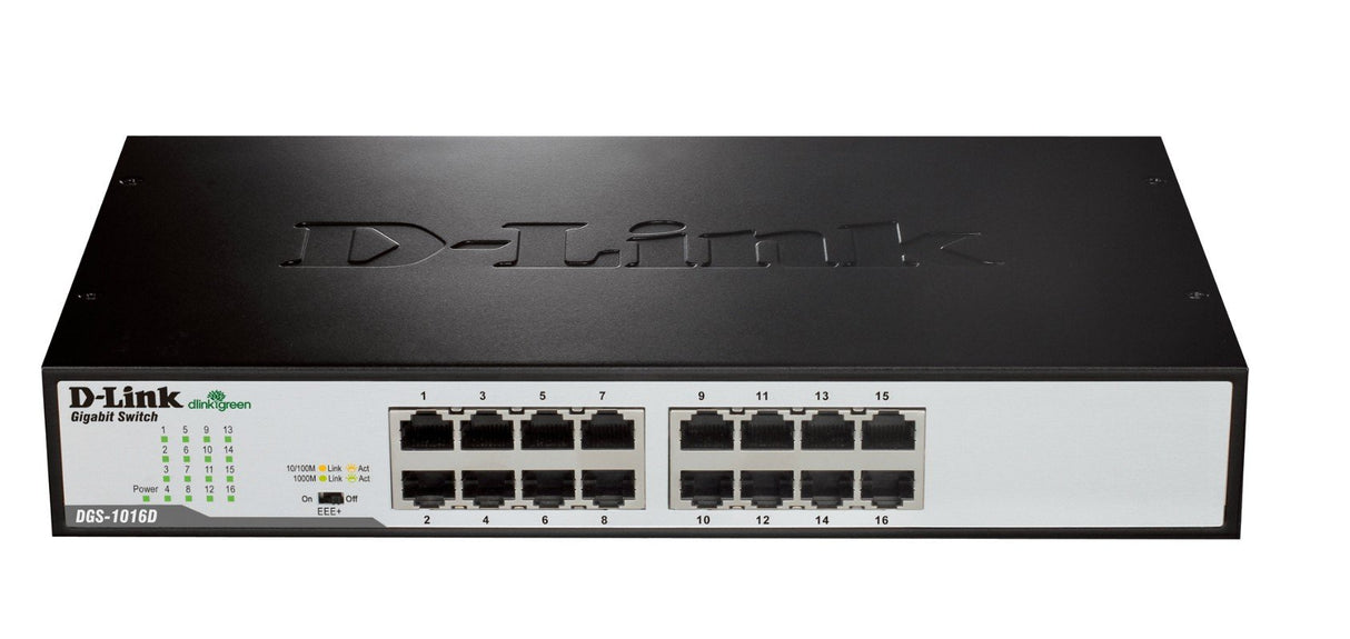 EAN 0790069269974 - D-Link DGS-1016D/E switch No administrado Negro, Metálico imagen 2