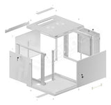 EAN 5901969430141 - Lanberg WF01-6609-00S armario rack 9U Bastidor de pared Gris imagen 14