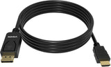 Vision Tc 2mdphdmi/Bl Adaptador De Cable De Vídeo 2 M Displayport Hdmi Tipo A [Estándar] Negro