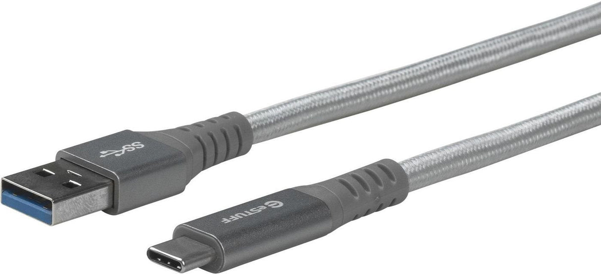 Estuff Es605151 Cable Usb 1 M Usb 3.2 Gen 1 (3.1 Gen 1) Usb C Usb A Gris