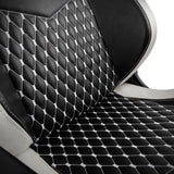 Noblechairs Epic Echtleder Gaming Silla - Negro Blanco Rojo