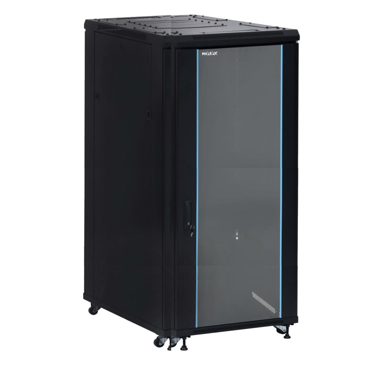 Armario Rack De Suelo 19 " Phasak Pro 37u Negro 800x800 Montado Pho 8837