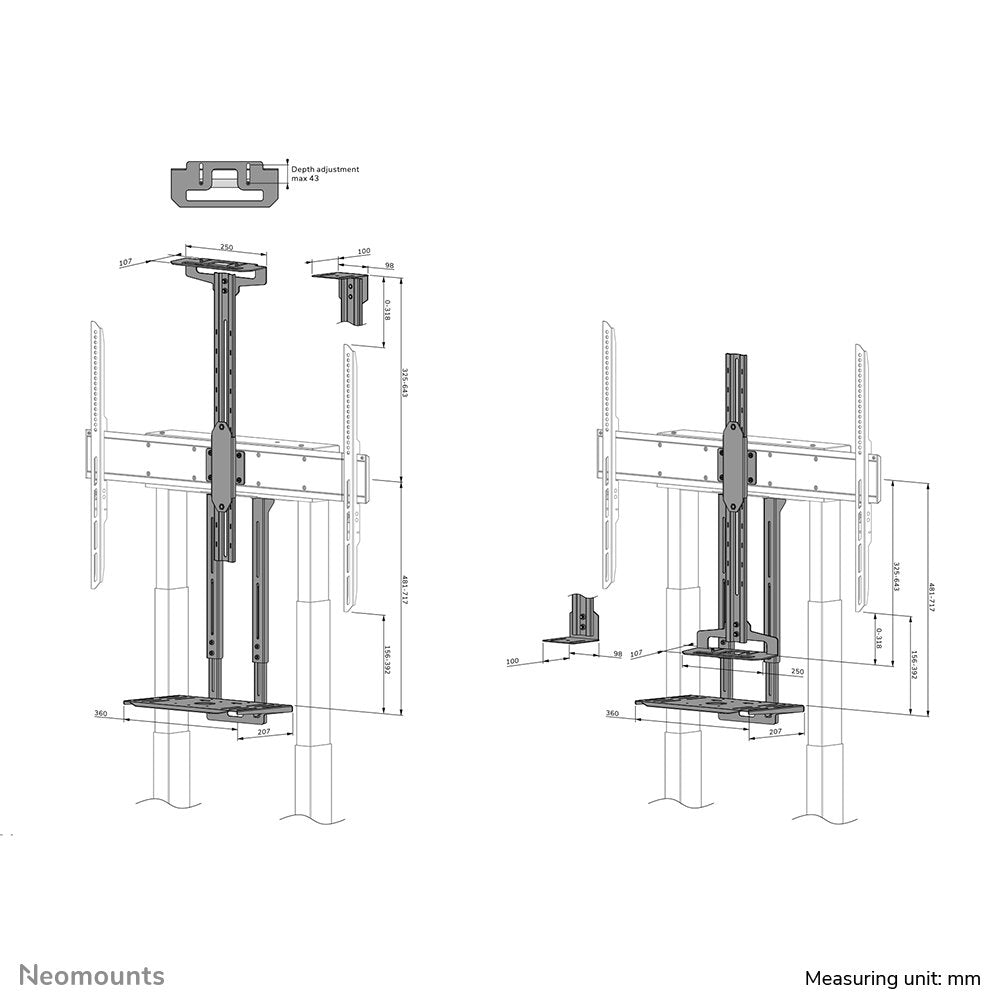 Neomounts By Newstar Kit De Barra De Vídeo Y Multimedia
