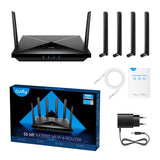 EAN 6971690792282 - Cudy P5 router inalámbrico Gigabit Ethernet Doble banda (2,4 GHz / 5 GHz) 5G Negro imagen 4