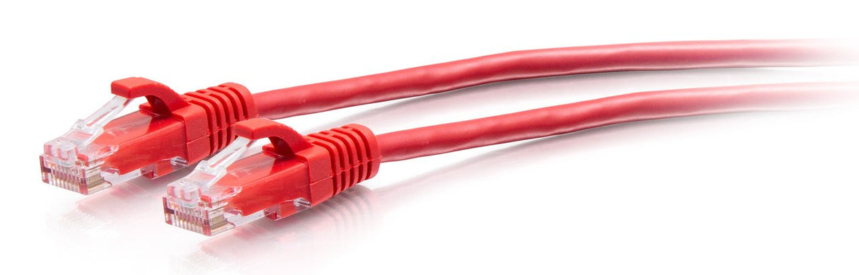 C2g Cable De Conexión Ethernet Delgado Sin Apantallar [Utp] Con Protección Antienganche Cat6a De 1,5 M - Rojo
