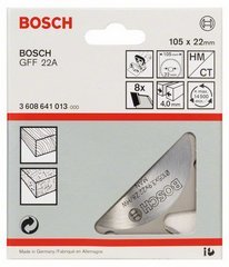 Bosch Professional Cortador De Ranuras 105 Mm X 22 Mm, 8 Dientes Para Cortador De Tacos Planos Gff 22 A Professional 3608641013