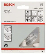 Bosch Professional Cortador De Ranuras 105 Mm X 22 Mm, 8 Dientes Para Cortador De Tacos Planos Gff 22 A Professional 3608641013