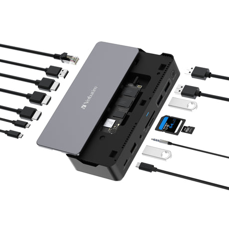 EAN 0023942321736 - Verbatim CDS-15S Alámbrico USB 3.2 Gen 1 (3.1 Gen 1) Type-C Negro, Gris imagen 5