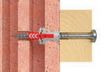 EAN 4048962324440 - Fischer 545838 tornillo de anclaje y taco 100 pieza(s) Juego de enchufes de pared y tornillos 30 mm imagen 6