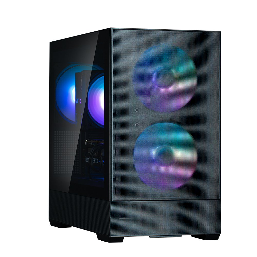 Caja Pc P30air Matx Mini Argb Ventiladoresx3 Negro