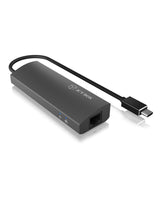 Icy Box Usb3.0 Hub 3 Puertos Icy Box Ib-Hub1406-C, Usb3.0 + Gigab.