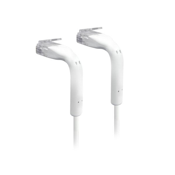 Cable Acodado Ubiquiti U-Cable-Patch-0.3m-Rj45  30cm  Blanco