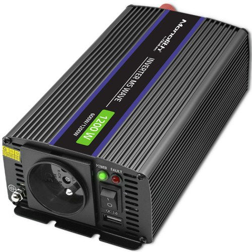 EAN 5901878519258 - Qoltec Monolith adaptador e inversor de corriente Auto/Interior 600 W Negro imagen 14