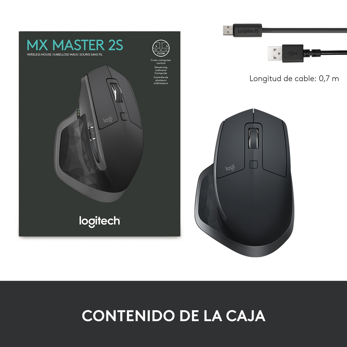Ratón Inalámbrico Por Bluetooth Logitech Mx Master 2s Batería Recargable Hasta 4000 Dpi
