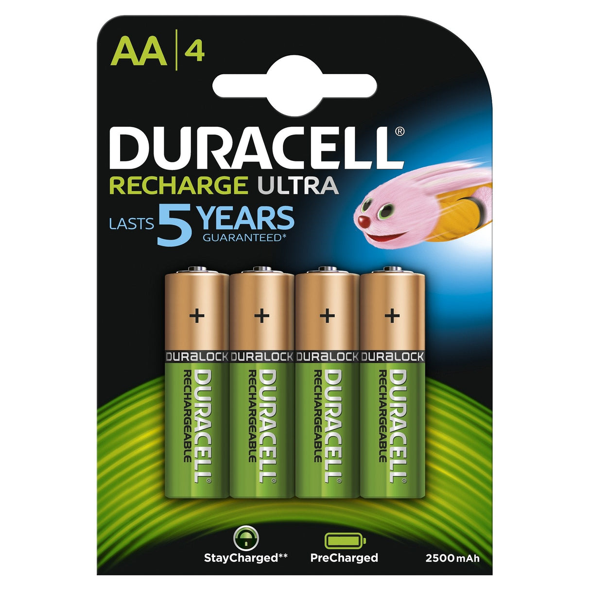 Pack De 4 Pilas Aa Duracell Hr06-P 1.2v Recargables