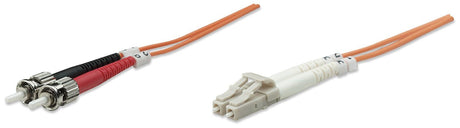 EAN 0766623470360 - Intellinet 1.0m LC-ST M/M Cable de fibra óptica e InfiniBand 1 m Naranja imagen 1